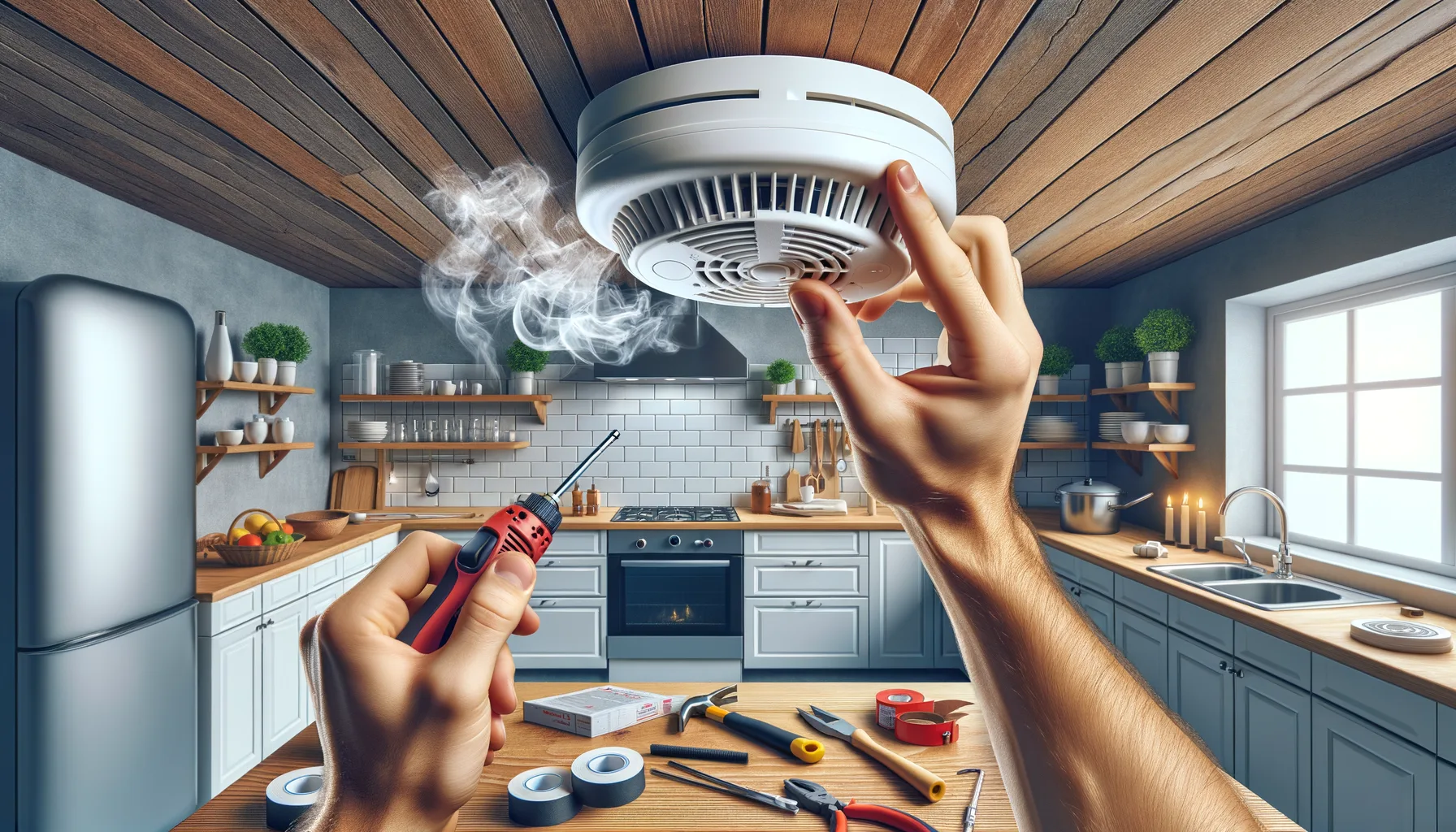 Rauchmelder Montage in Kueche und Bad: Worauf man als Heimwerker achten muss