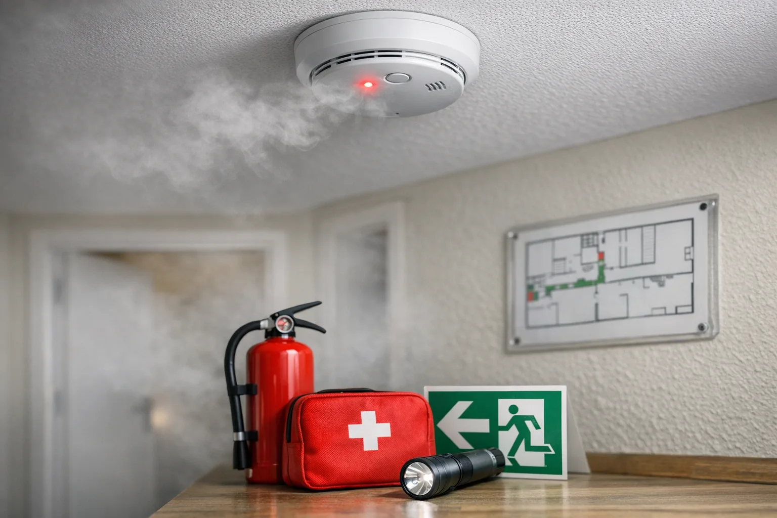 Rauchmelder Notfallverhalten: Wie Sie sich richtig verhalten bei Alarm